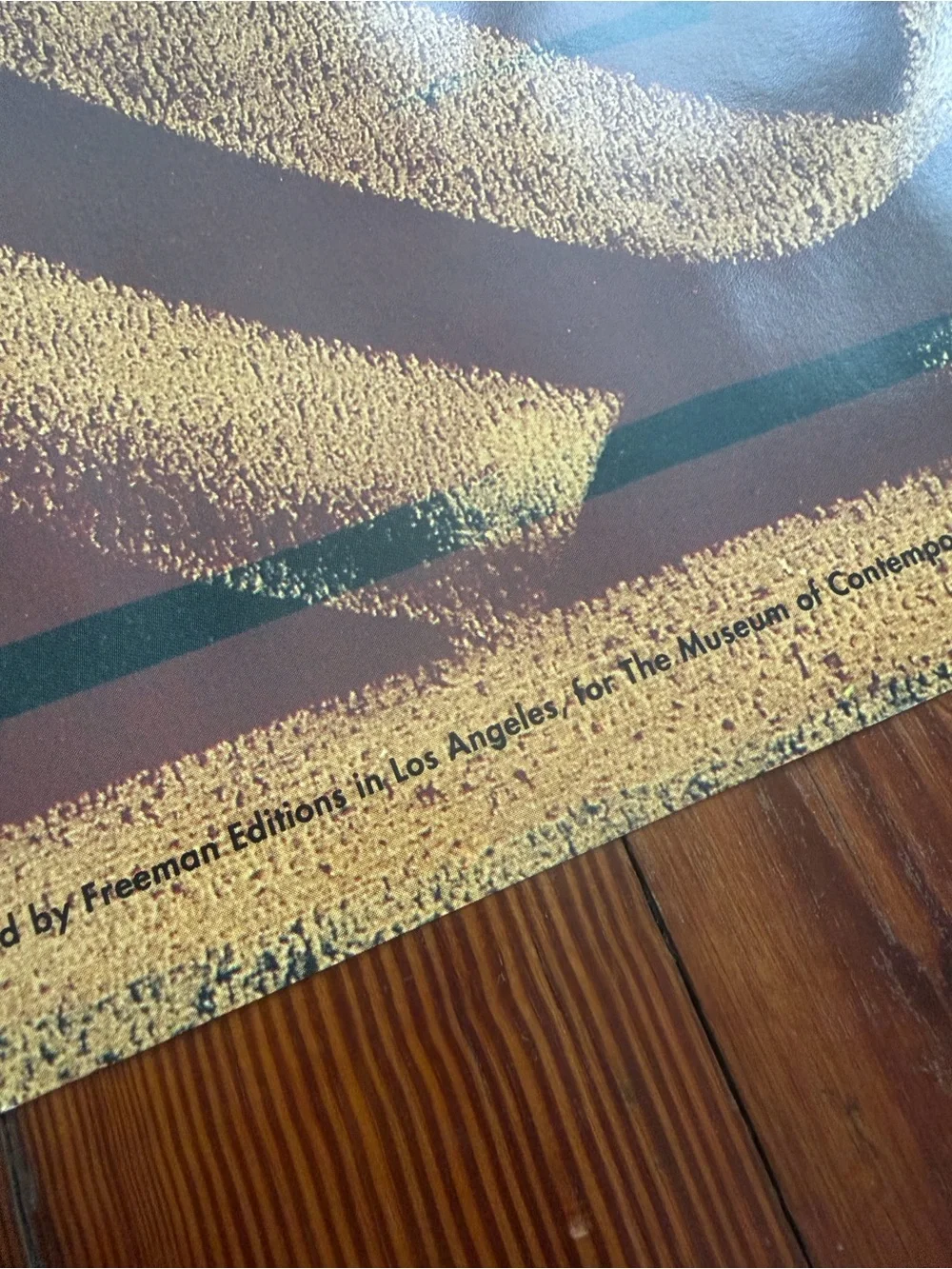 Vintage 1990 John Van Hamersveld x MOCA Los Angeles xl poster 36x48